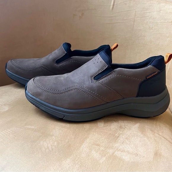 New Clarks Wave 2.0 Edge Dark Taupe Men’s Leather Shoes main image 7